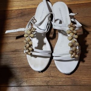 Carlo pasolini  sandals  size  8